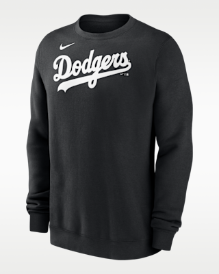 Nike Dodgers Sweatshirt トレーナー S ブラック Los Angeles Dodgers Wordmark Men's Nike MLB Pullover Crew. Nike.com